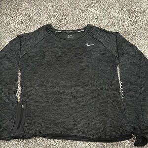 Nike Running Dri-Fit Women's Long Sleeve Performance Tee - Black